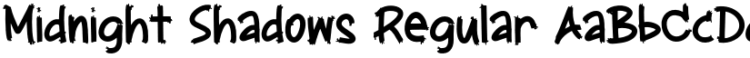 Midnight Shadows Regular font