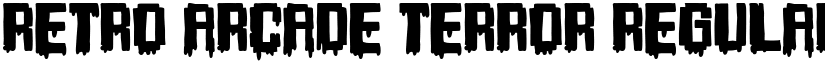Retro Arcade Terror Regular font