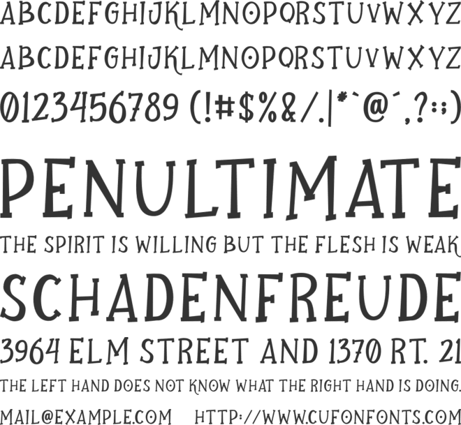 Ghostober font preview