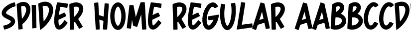 Spider Home Regular font