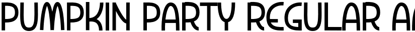Pumpkin Party Regular font