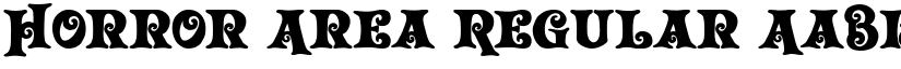 Horror Area Regular font