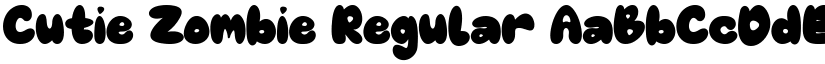 Cutie Zombie Regular font