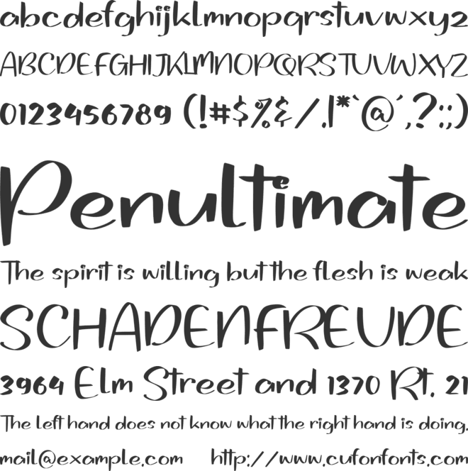 Geofani Kids font preview