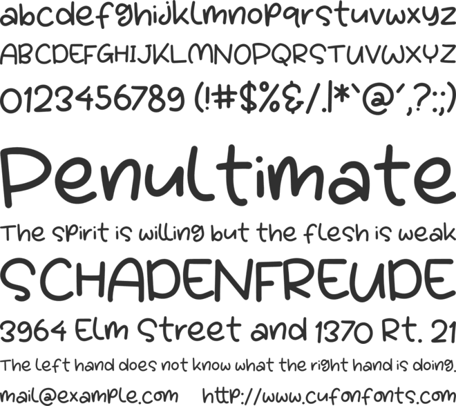 Choper Quirky font preview