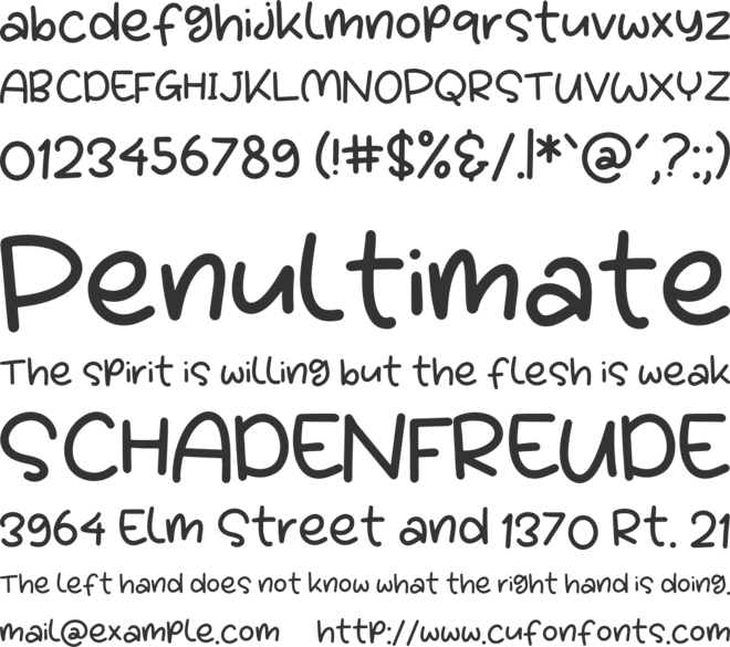 Choper Quirky font preview