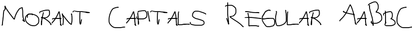 Morant Capitals Regular font