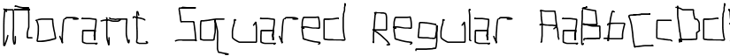 Morant Squared Regular font