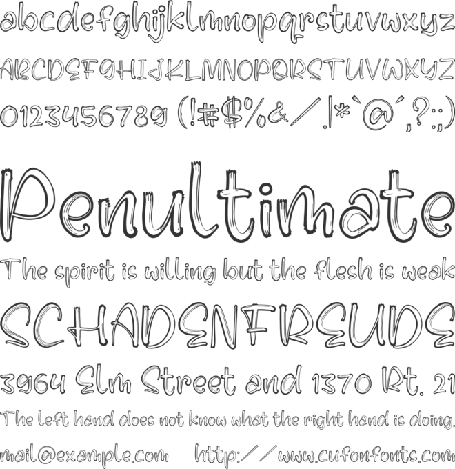 Happy Brush font preview