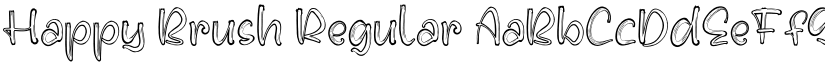 Happy Brush Regular font