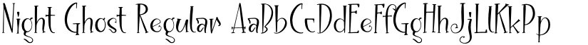 Night Ghost Regular font
