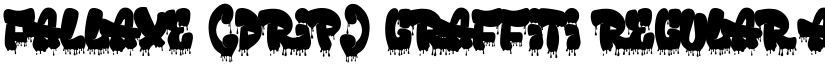 Fallaxe (Drip) Graffiti Regular font