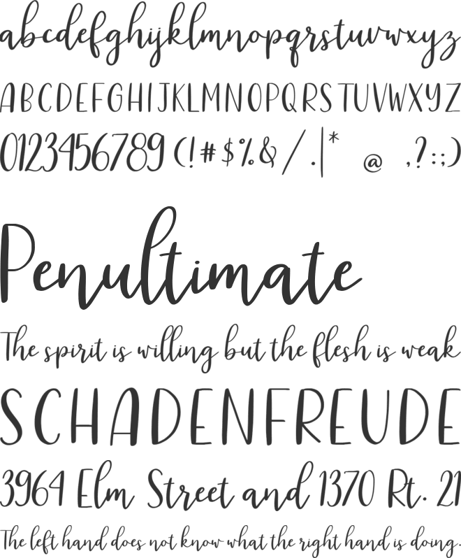 The Gingers font preview