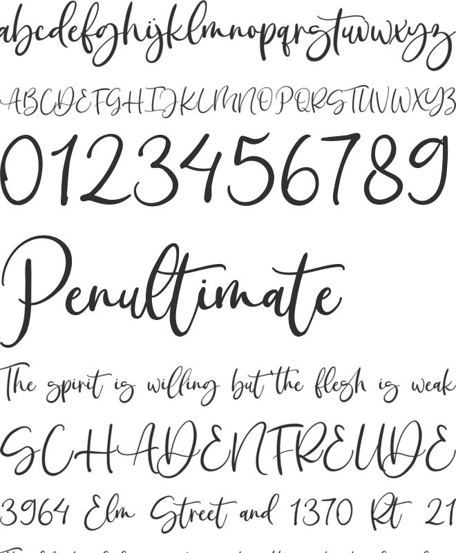 Christmas Greeting font preview