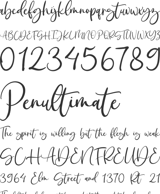 Christmas Greeting font preview