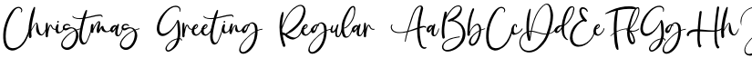 Christmas Greeting Regular font
