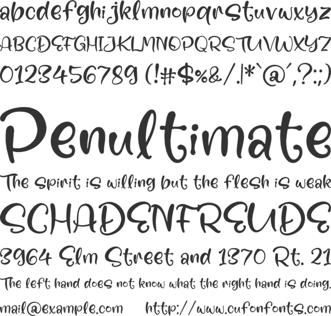 figure Purple font preview