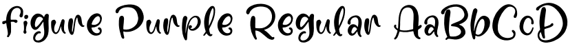 figure Purple Regular font