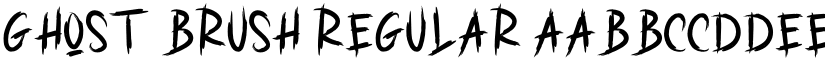 GHOST BRUSH Regular font
