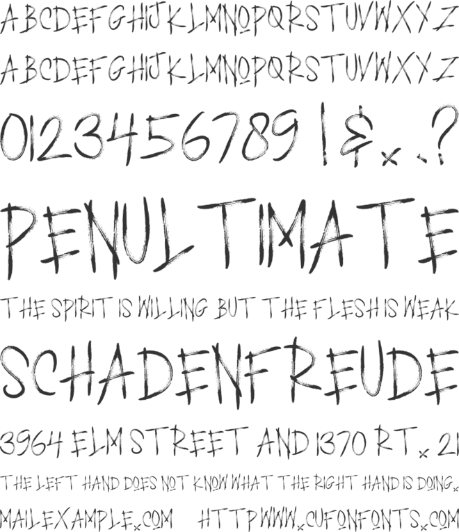 BLACK PRANK font preview