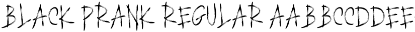 BLACK PRANK Regular font