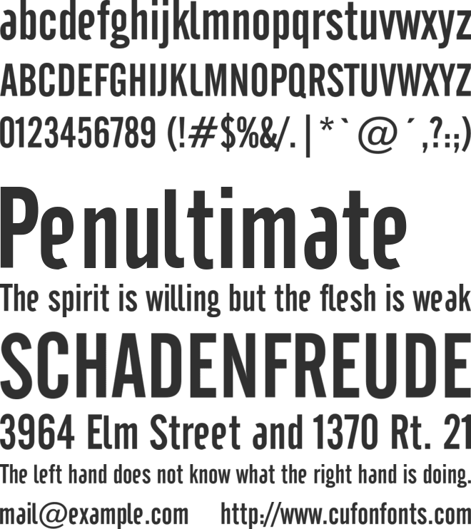 Cafeta font preview