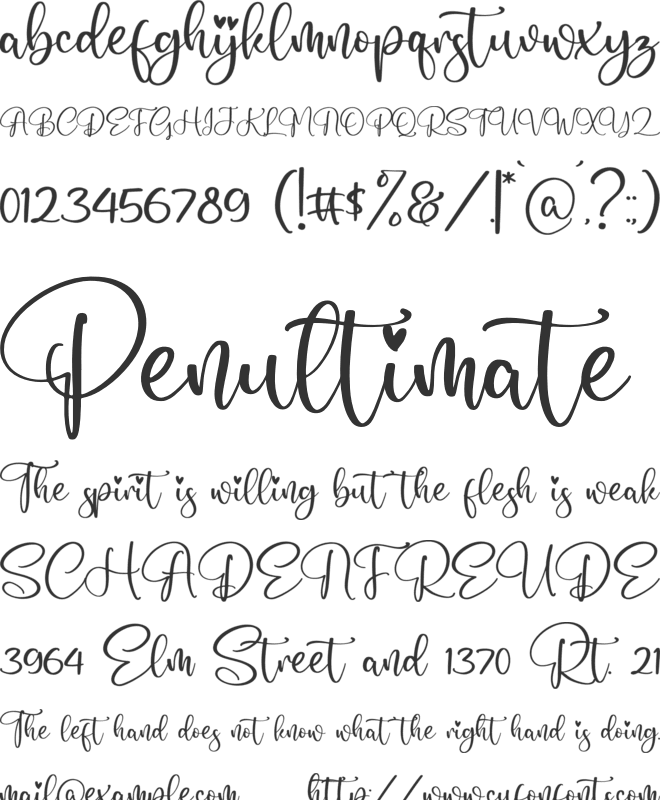 Fikashu font preview