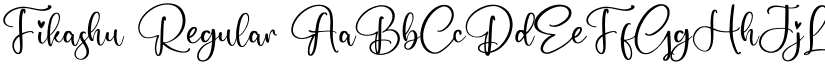 Fikashu Regular font