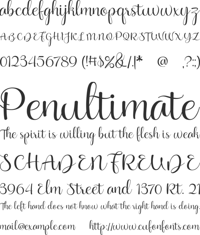 Hellony free vertion font preview