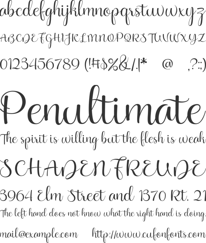 Hellony free vertion font preview