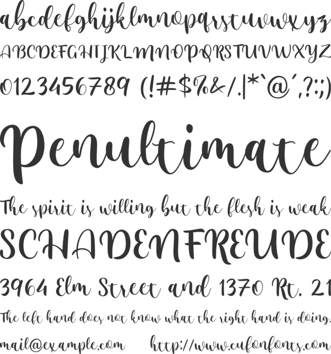 arabela font preview