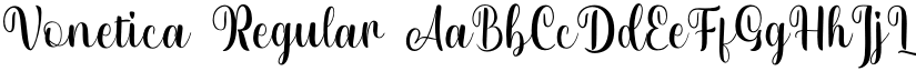 Vonetica Regular font