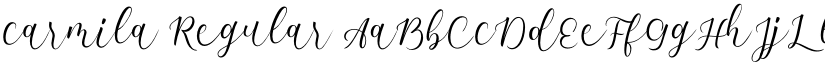 carmila Regular font