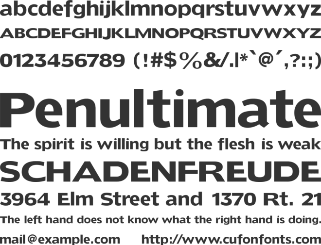 Dorado Headline font preview