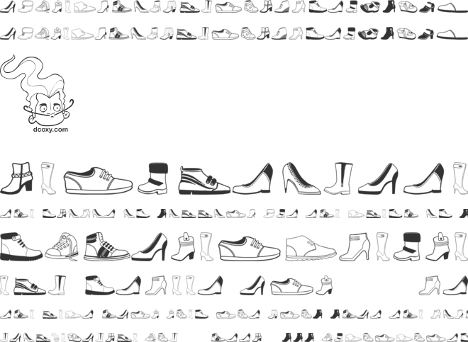 Women And Shoes font preview