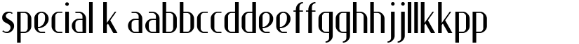 Special K font