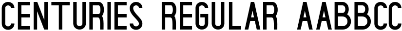 centuries Regular font