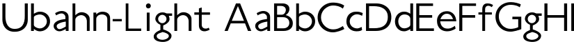 Ubahn-Light font