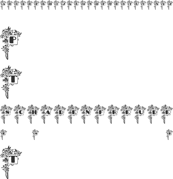 Blumenstrauss Caps font preview