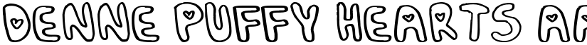 Denne Puffy-Hearts font