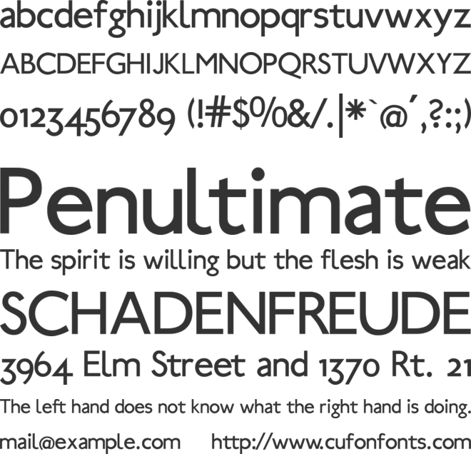UBahn font preview