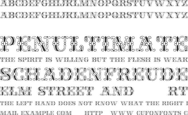 Fontanesi font preview