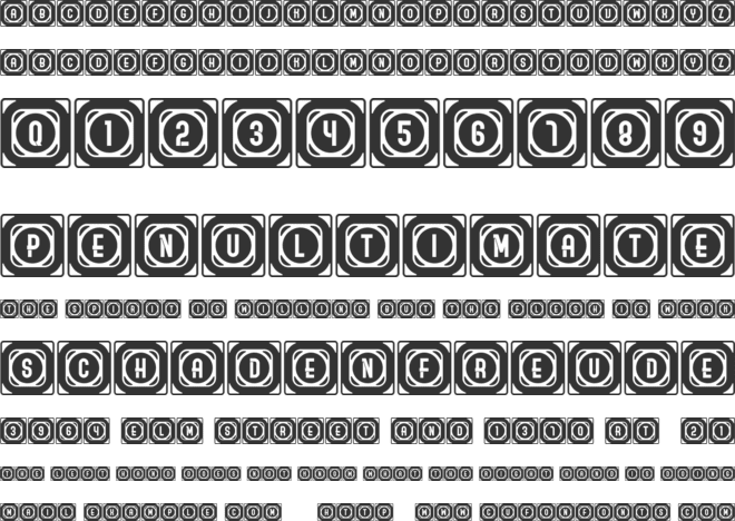 Ordinary Capitals font preview