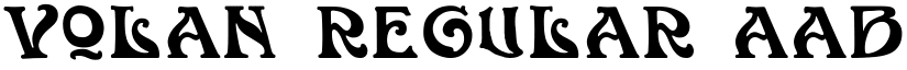 Volan Regular font