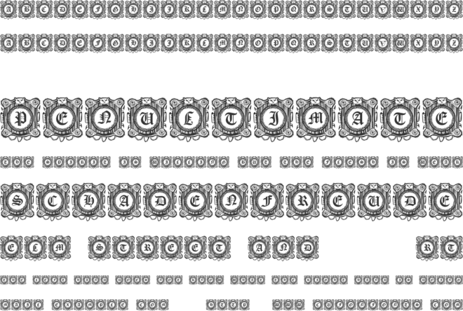 Fantasy Capitals font preview