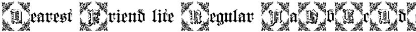 Dearest Friend lite font download