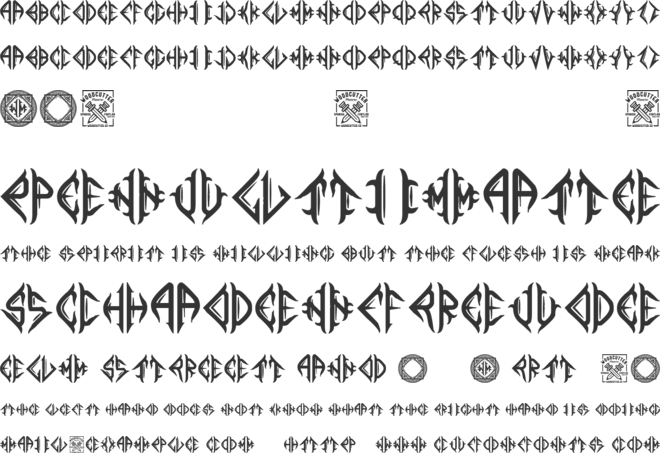 Mediogramo font preview