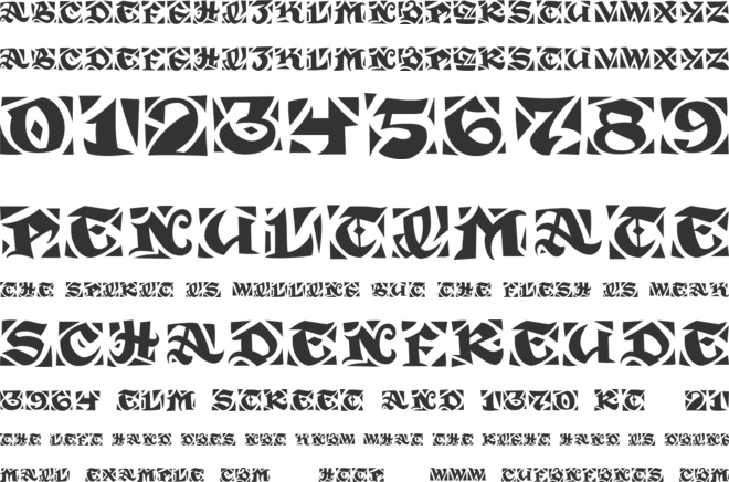 Sir Guppy font preview