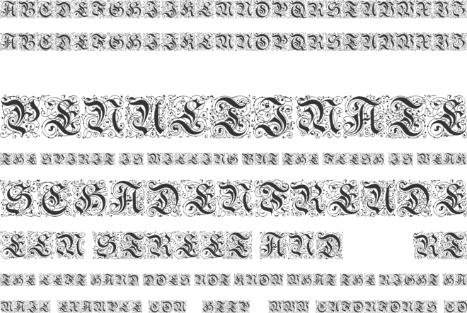 Feinsliebchen Barock font preview