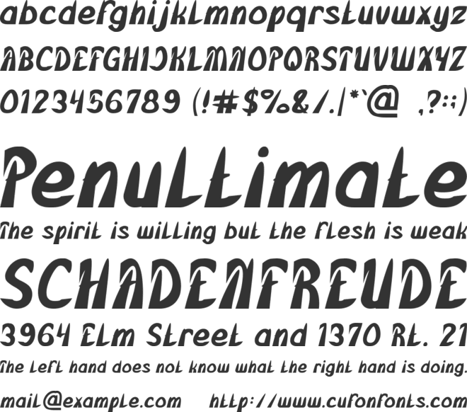 FROZEN ICE font preview